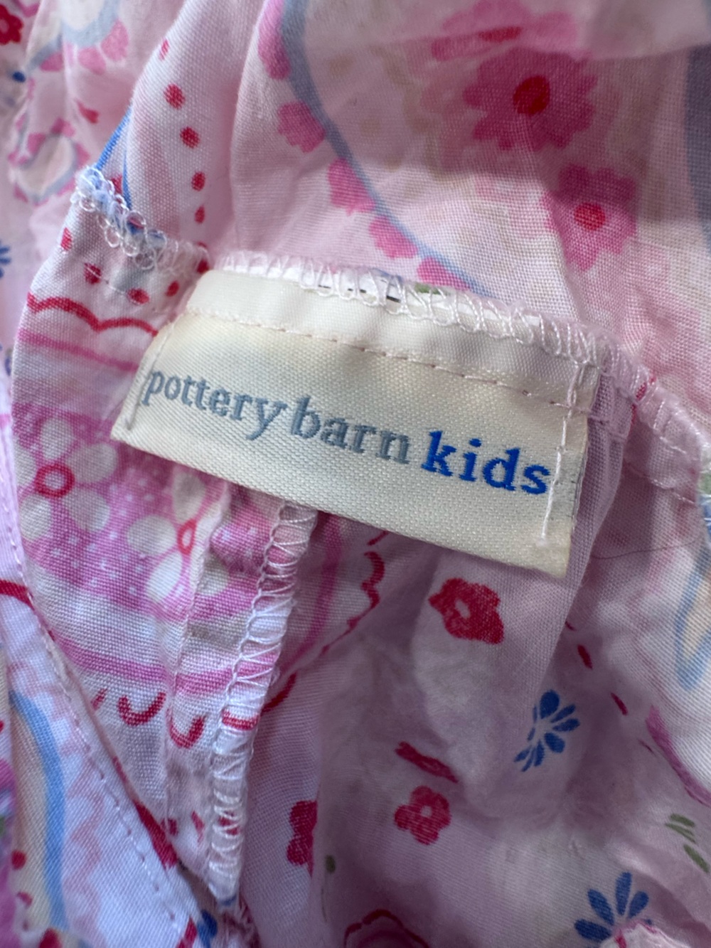 Pottery Barn Kids Sabrina Basket Liners Pink Paisley (Set of 5) - EUC -RETIRED